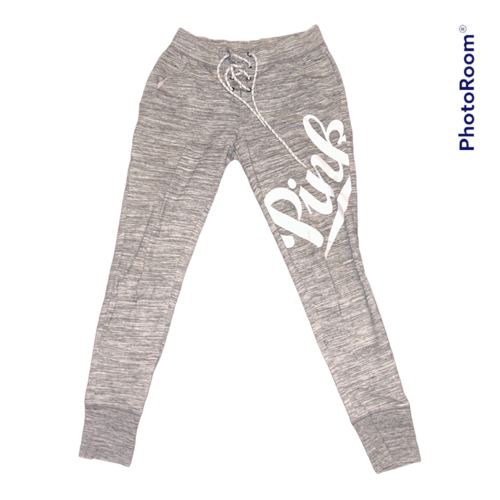 VICTORIA’S SECRET PINK grey jogger / fitted sweatpants